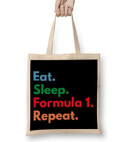 Eat Sleep Formula 1 Repeat Bez Çanta Uzun Saplı