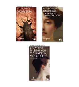 Dönüşüm + Bir Kadının Yaşamından Yirmi Dört Saat + Bilinmeyen Bir Kadının Mektubu- 3 Kitap Set