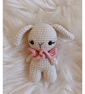Maskot Şirin Köpekçik Amigurumi Organik Anahtarlık Oyuncak