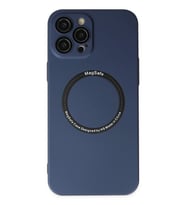 Newface Apple iPhone 12 Pro Kılıf Jack Magneticsafe Lens Silikon - Lacivert