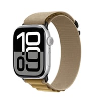 Apple Watch 10/11 42mm-38/40/41mm Kordon Naylon Mountain Band 74 2/3/4/5/6/se/7/ (Siyah - Kahverengi)