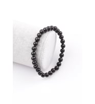 Shungite Doğal Taş Bileklik 6 mm Küre Kesim