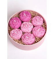 Value Home El Yapımı Soya Wax Mum Şakayık Kutulu Çiçek Buketi & Aranjman