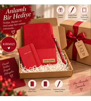 Kişiye Özel Tasarım Hediye Seti - Tarihsiz Ajanda Not Defteri ve İsimli Tükenmez Kalem - Momento - Sevgiliye, Aileye, Doğum Günü, Yıl Dönümü, Anneler Günü & Babalar Günü Hediyesi