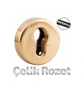 Sarı yale çelik rozet eski tip kapılar için