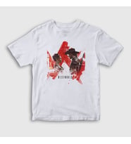 Presmono Unisex Çocuk Beyaz Maeve Hector Westworld T-Shirt 224232tt