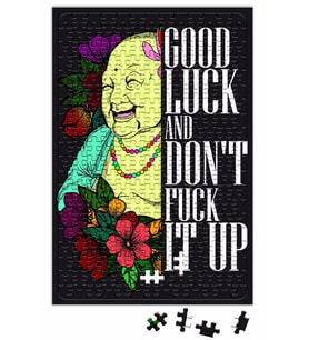 Good Luck And Don't f it Up Puzzle 240 Parça Yapboz