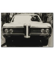 Cakatablo Pontiac Otomobil Siyah Beyaz Fotoğraf MDF Tablo