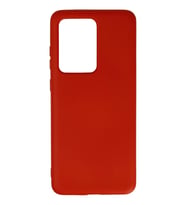 Northcity Samsung Galaxy S20 Ultra Uyumlu Kılıf Nano içi Kadife Silikon - Kırmızı