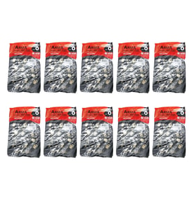 Arma Baskılı Mini Blok Poşet Torba - No : 0 - 20x30 Cm. - Siyah - 100 Adetlik 10 Paket