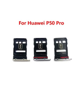 Huawei Uyumlu P50 Pro Sim Kart Yuvası Tepsi Tutucu Sim Kart Okuyucu Soketi (Mavi)