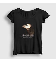 Presmono Kadın Siyah Silent Enigma Anathema T-Shirt 387172tt