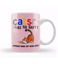Cat Funny Cat Lover Gifts For   Men Kids Kupa Bardak Porselen