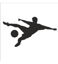 FUTBOLCU FOLYO STİCKER 90 cm uzunluk (Karışık)