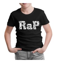 RAP Logo Siyah Çocuk Tshirt