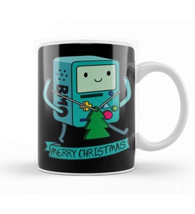 Adventure Time Bmo Merry Christmas Kupa Bardak Porselen