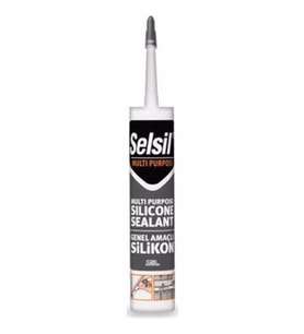 SELSİL GENEL AMAÇLI SİLİKON 280 GR SİYAH (Karışık)