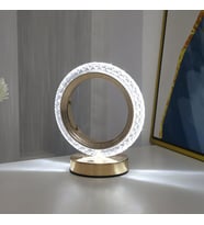 LW-24 Şarjlı Yuvarlak Kristal Elmas Masa Lambası Akrilik Led Gece Lambası