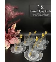 12 Parça Elysia Çay Bardak  Seti