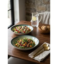 Jade Tide Pergamon Salata Makarna Tabağı 26 cm 2 Adet Profesyonel Horeca Serisi