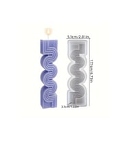 Zig Zag Mum Silikon Kalıp (Büyük)(S836)