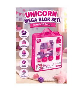 2550 UNICORN ÇANTALI MEGA BLOK 20 LI