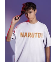 Naruto Uzumaki Sırt Baskılı Unisex Oversize Anime Tişört