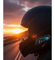Mey İthalat® 15 20 Saat Müzik Süreli Kask İçi Bluetooth Kulaklık