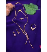 Dorika Model 925 Ayar Gümüş Gerdanlık Dörtlü Set