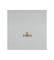 Cerrahi Çelik Taşlı Baget Küpe Tragus Helix Kıkırdak Piercing (Gold)