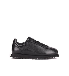 Shoetyle - Hakiki Deri Siyah Renk Günlük Erkek Sneaker - 666-10-110