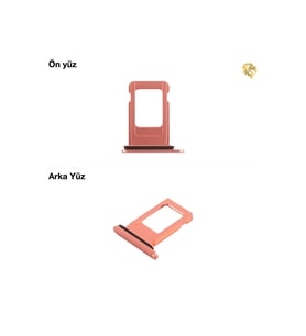 İphone Xr Sim İç Yuvası Tekli Pembe Sim yuvası sim tepsisi sim aparatı yeni sim yuvası tekli sim tepsisi sim çekmecesi