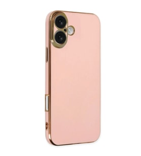 Apple iPhone 16 Kılıf Volet Silikon - Pembe