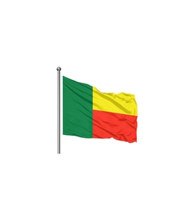 Benin Gönder Bayrağı 50x75 (Sarı-Yeşil)