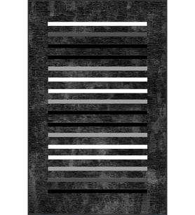 Eliana Home Baskılı, Yıkanabilir Kaymaz Taban Salon Halısı LNA1306 100x150 cm (Siyah)