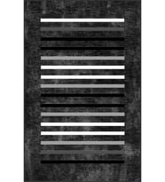 Eliana Home Baskılı, Yıkanabilir Kaymaz Taban Salon Halısı LNA1306 100x150 cm (Siyah)