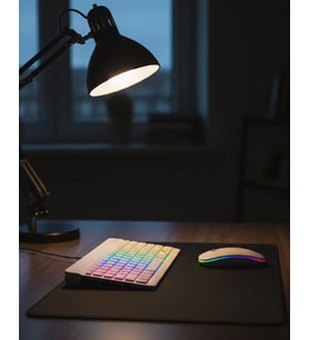 Kablosuz Aydınlatmalı Klavye Mouse Seti Türkçe Q Tuş Dizilimi
