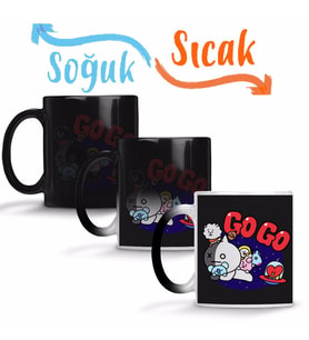 Bt21 Gogo Bts Sihirli Kupa Bardak Porselen