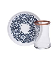 Decorium 6 Lı Çay Takımı Rose Gold Lacivert