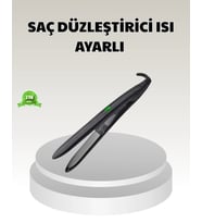 Dijital Ekranlı Isı Ayarlı Saç Düzleştirici -  Titanyum Plaka, Seyahat Dostu Tasarım