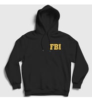 Presmono Unisex Kırmızı Fbi The Blacklist Kapüşonlu Sweatshirt 183158tt (Siyah)