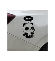 Sevimli Panda Tasarım Su Geçirmez Çıkarılabilir Oto Sticker 15*8 Cm