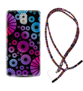Samsung Note 3 4 5 8 9 20 Ultra 10 Lite Kılıf Boyun Asklı Rasta Silikon Daireler 1751