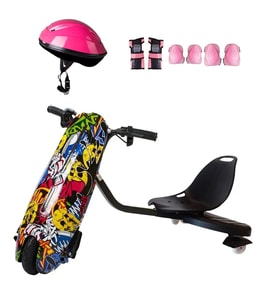 Citymate Drift Car Elektrikli Kaykay Bluetooth Dirift Kar Hoverboard Scooter + Koruma Ekipmanı D01