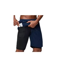 Mooly Unisex Deniz, Koşu & Antrenman Sporcu Şortu - NAVY MLY-SS-2022 (Koyu Mavi)
