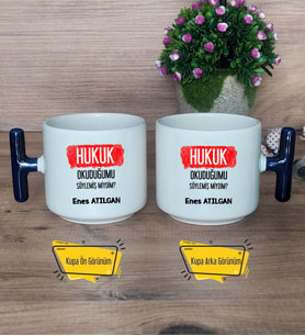  Hukuk Okuduğumu Söylemiş Miydim  Kupa Bardak T Lacivert Kulplu Hukuk Öğrencisine Hediye