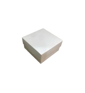 Komple Karton Kutu Düz Renk 10X10x5 CM  (25 Adet)  Beyaz