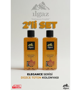 ILGAZ Düzce Tütün Kolonyası 2'li Set 80 Derece 400 ml Elegance Series