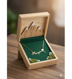 925 Ayar Papatya Silver Doğum Taşlı İsimli Kalp İmza Kolye.rose.gold.rodaj