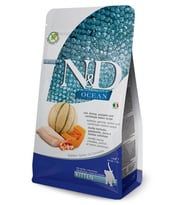 N&D Ocean Morina Balığı, Karides, Balkabağı ve Kavunlu Yavru Kuru Kedi Maması 1,5 kg